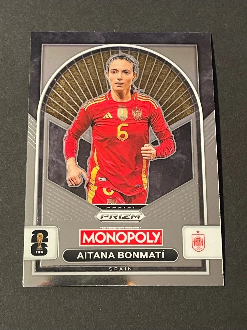 2026 Panini Prizm Monopoly FIFA World Cup Aitana Bonmatí #99 Spain Base Card